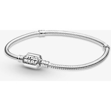 Takantakana Pandora Tarz Gümüş Charm Bileklik Gumuş Tarz Star Wars Charm Uyumlu Gümüş Yılan Bileklik