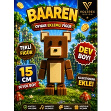Voltrex Design Super Bear Adventure Baaren Figür Oyuncak | Oynar Eklemli 15 cm Koleksiyon Karakteri |