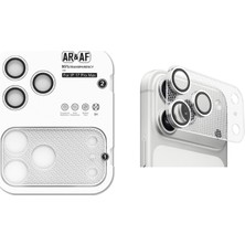 Powerfox iPhone 17 Pro Max Uyumlu Kamera Koruyucu Ar ve Af Özellikli Metal Çerçeveli 9h Lens Koruma Camı Hd Şeffaf
