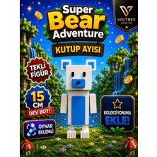 Voltrex Design Super Bear Adventure Kutup Ayısı Figür Oyuncak | Oynar Eklemli 15 cm Koleksiyon Karakteri |