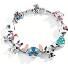 Takantakana Pandora Tarz Gümüş Charm Bileklik Disney Sevimli Karakterler Aşk