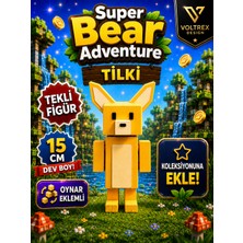 Voltrex Design Super Bear Adventure Tilki Figür Oyuncak | Oynar Eklemli 15 cm Koleksiyon Karakteri |