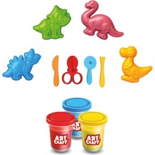 Renas Store 03995 3D Dinozorlar Hamur Set 168 gr -Fentoys