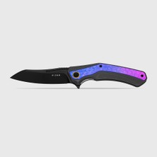 Kizer Draca | Flipper | S45VN | Aluminum & Crystallized Titanium | Kizerb™ 4751A2