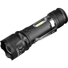 Renas Store GD-350 El Feneri USB Şarjlı, Mıknatıslı Sabitleme Zoom Özelliği Ile Işlerinizi Kolaylaştırır. Ya