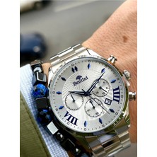 Bentini Garantili Su Geçirmez Paslanmaz, Renk Atmaz Çelik Kordon Çelik Kasa Erkek Kol Saati