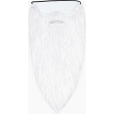 Renas Store Beyaz Renk Lastikli Uzun Takma Sakal 40 cm