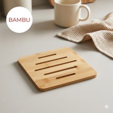 Şen Mobilya Bambu Nihale Tencere ve Çaydanlık Altlığı