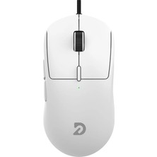 G602 Ultra Hafif Gaming Oyuncu Mouse 59G - 3200 Dpı 6 Tuşlu Rgb Örgü Kablolu Beyaz