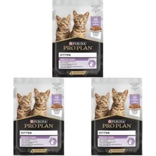 AyrStore Pro Plan Pouch Hindili Yavru Kedi Konservesi 85GR (3 Paketi)