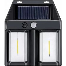 Renas Store Rustik Ampul Ikili Solar Duvar Aplik Güneş Enerjili Hareket Sensörlü