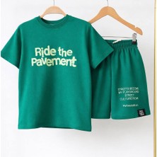 Lolipop Kids Store Erkek Çocuk Yazılı Garson Boy Tişört Şort Alt Üst Yazlık Takım