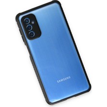 Renas Store Galaxy M52 5g Kılıf Miami Şeffaf Silikon - Siyah
