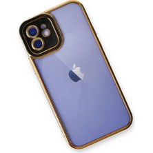 Renas Store Iphone 12 Kılıf Liva Lens Silikon - Siyah