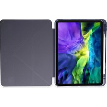 Renas Store Ipad 11 (2021) Kılıf Kalemlikli Hugo Tablet Kılıfı - Lila