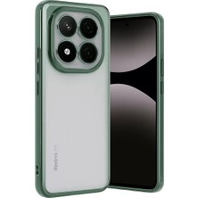Renas Store Redmi Note 14 Kılıf Lensli Silikon - Yeşil