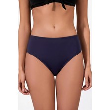 Endeep Kadın Hipster Yüksek Bel Mor Bikini Altı