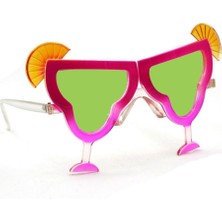 Kaufhier Margarita Parti Gözlüğü Pembe Renk 16X8 cm