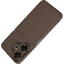 Renas Store Redmi 13 4g Kılıf Auto Focus Karbon Kapak - Kahverengi