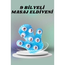 Renas Store 9 Bilyeli El Şeklinde Omuz Bacak Masaj Aleti Masaj Eldiveni Giyilebilir Plastik Vücut