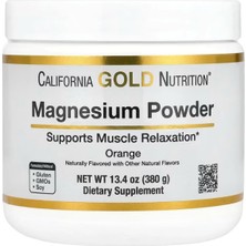 California Gold Nutrition California (Özelsporcugıdaların'dan !!) Gold Nutrition Magnesium Powder Beverage, Orange 380GR.