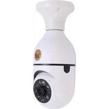 Renas Store Akıllı Kamera Wifi Kamera Duylu Ampul Görünümlü 360 Derece Dönebilen Ev Kamerası
