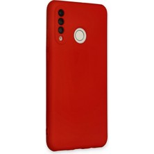 Renas Store P30 Lite Kılıf Nano Içi Kadife Silikon - Kırmızı