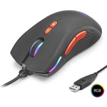 sbodurhome Mouse Optik Ayarlanabilir Dpi USB Rgb - Siyah GM180B/LA