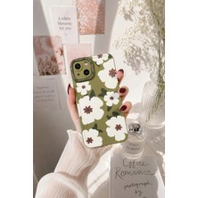 Miraz Tasarım IPHONE 15 Haki Çiçekli Kılıf
