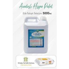 AyrStore Elde Yıkama Bulaşık Deterjanı 5 Lt ve Arap Sabunlu Yüzey Temizlik 100' Lü