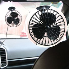 TeknoKapsül Vantuzlu Oto Vantilatör Fan Çakmaklık Giriş 12V 5 Inç