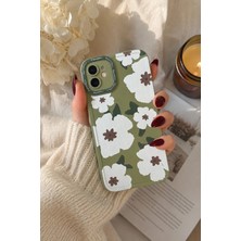 Miraz Tasarım IPHONE 11 Haki Çiçekli Kılıf