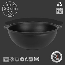 AyrStore Döküm Yuvarlak Kazan/tencere, Çap 30 Cm, 6 Litre
