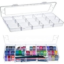 AyrStore 15 Bölmeli Ayarlanabilir Organizer Plastik Kutu 3 Lü Set