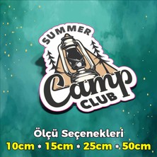 Sb Store Kamp Temalı Sticker Etiket Outdoor Adventure Camping Karavan - Model 68 - 10CM