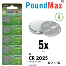 AyrStore 5 x CR2025 Lityum Düğme Pil, 3 V Pil, Sızdırmaz, Cıva Içermez, Uzun Ömürlü – Elektronik Küçük Cihazlar, Araba Anahtarları, Uzaktan Kumandalar, Tıbbi ve Akıllı Ev Cihazları Için