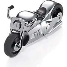 AyrStore Ataş Tutucu ve Mektup Ağırlığı, Motosiklet, Tarzı, Geri Çekme Motoru, Ataşlar Için Mıknatıs, Metal Döküm, Krom Kaplama, Parlak, Siyah/gümüş