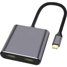 Renas Store ZR654 Type-C 4 In 1 Çift Hdmı
