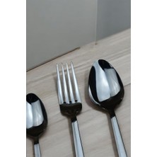 AyrStore 30 Parça 6 Kişilik Çatal&kaşık Takımı-Düz Model