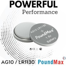 AyrStore 10 x AG10, LR54,1,5V Alkalin Düğme Pil