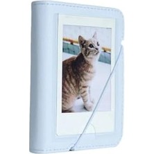 AyrStore Mini 12 Mavi Fotoğraf Makinesi-20'lu Film-Mini Albüm ve Deri Kılıf Seti