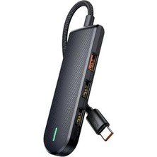 AyrStore HU-1430 5 In 1 Type-C Çoklayici, Siyah