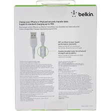 AyrStore Örgülü Lightning Kablosu (, Ipad, 'lar Için Boost Charge Lightning - USB Kablosu) Mfi Sertifikalı Şarj Kablosu, Örgülü Lightning Kablosu (1 M, Beyaz)