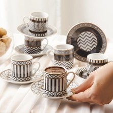 AyrStore Helenistik 6 Kişilik Kahve Fincan Takımı