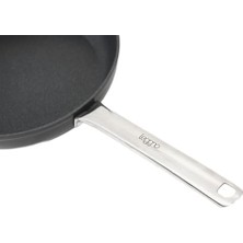 AyrStore Titanium 26CM Tava, Çelik Sap Siyah