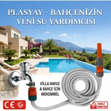 Plasyay Düz Sulama ve Yıkama Hortumu ve Lans Set