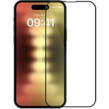 AyrStore 15 Pro ile Uyumlu 5d Glass Ekran Koruyucu, BF5P5D, Şeffaf