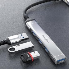 AyrStore Type-C To USB 3.0 4 Port 3*usb 2.0 ve 1*usb 3.0 Çoklayıcı Hub