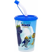 Bak Gel Al Bakgelal Kaptan Pengu ve Arkadaşları Lisanslı Pipetli Çocuk Bardak