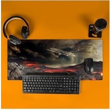 AyrStore Fantastik Manzara Temalı Büyük Boy Mousepad – 70X30 cm | Kaymaz Tabanlı, Yüksek Çözünürlüklü Masaüstü Oyun ve Çalışma Mouse Pad